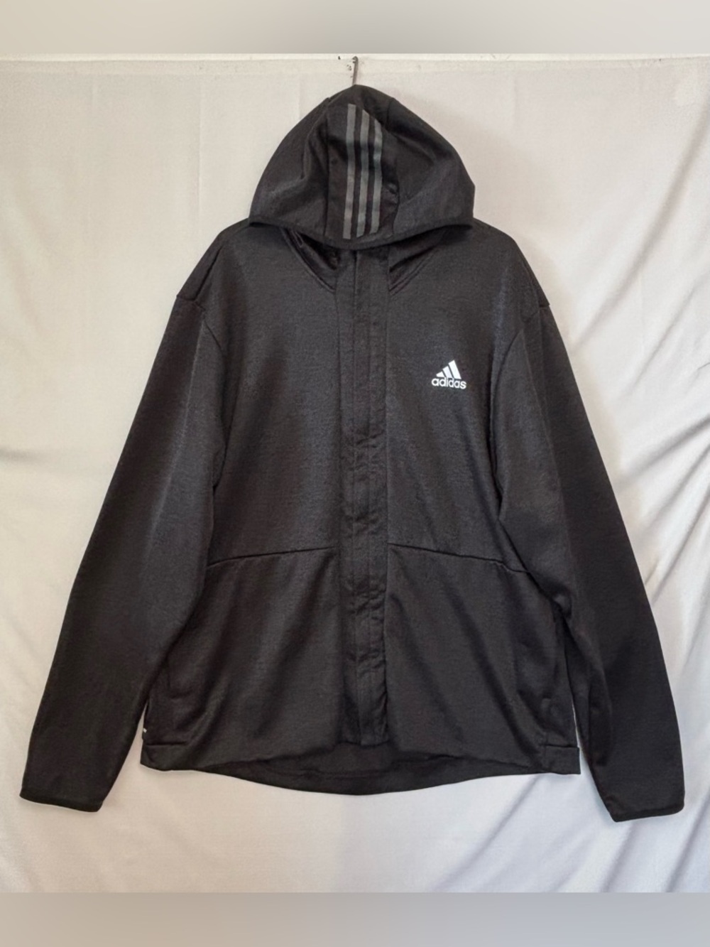 ADIDAS Dark Gray Full Zip Hoodie Size 2XL